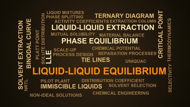 Liquid-Liquid Equilibrium Word Cloud