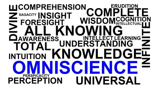 Omniscience Word Cloud