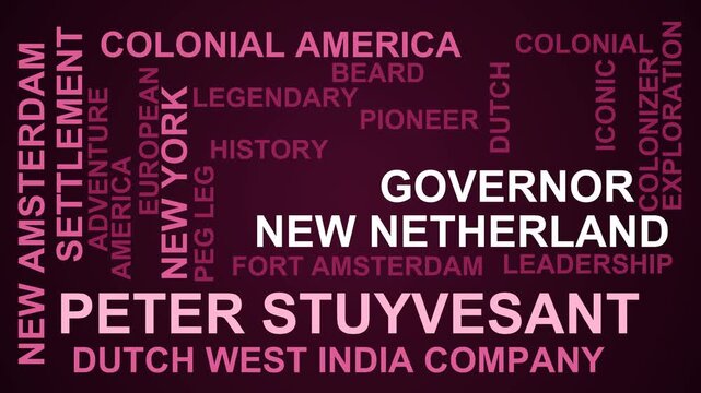 Peter Stuyvesant Word Cloud
