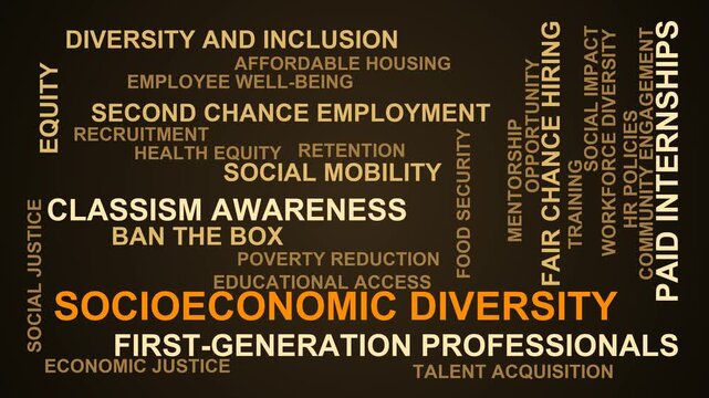 Socioeconomic Diversity Word Cloud