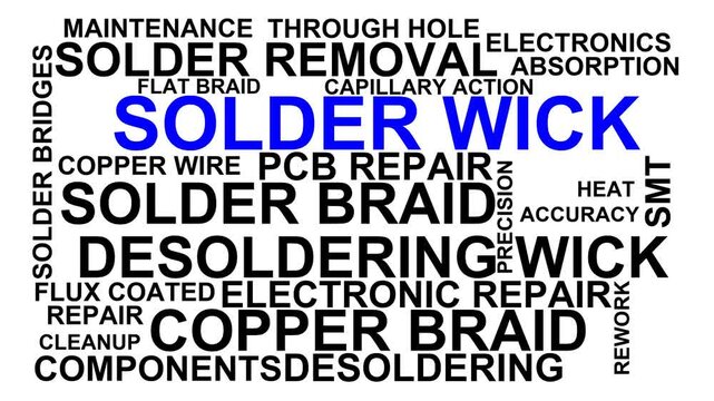 Solder Wick Word Cloud