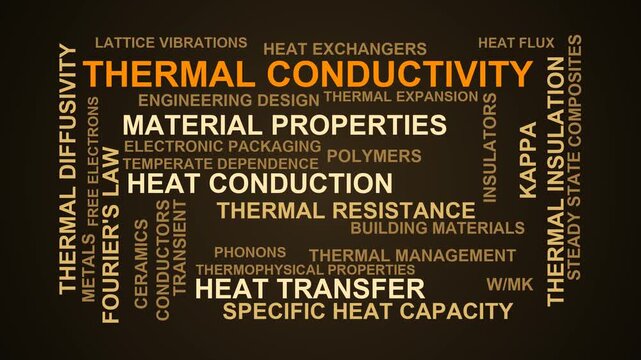 Thermal Conductivity Word Cloud