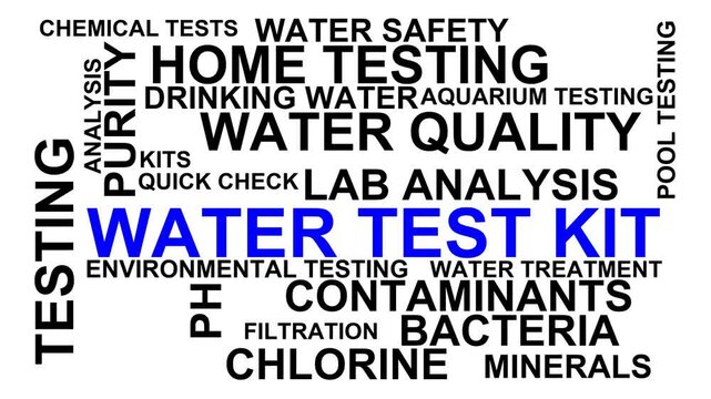 Water Test Kit Word Cloud