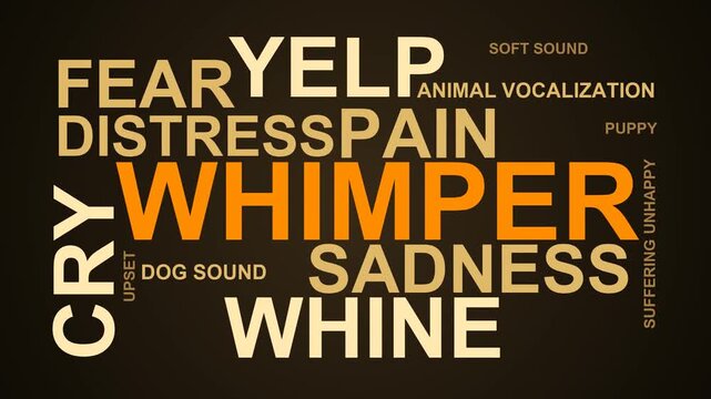 Whimper Word Cloud