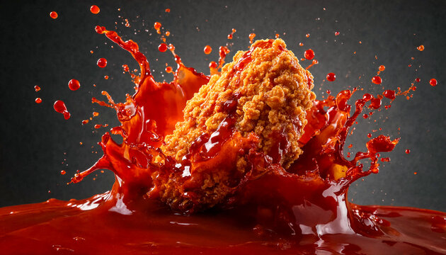 Fried Chicken Impact Crimson Glaze High Speed Splash