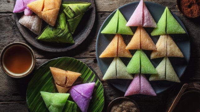 Malaysia Merdeka shelf: wau bulan kite, ketupat and palm sugar