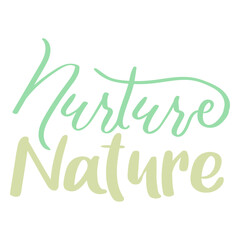 Fototapeta premium Nurture nature badge sticker