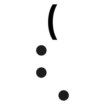 Bracket dot spot stroke