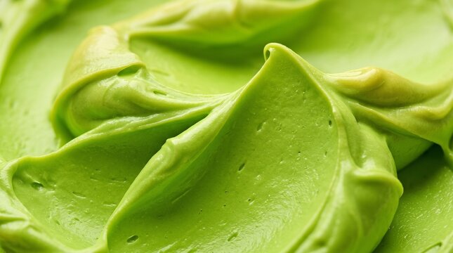 Close-up of Green Avocado Cream Texture &ndash; Healthy Food Background