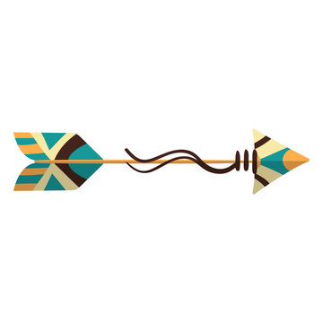 Flat boho arrow wooden arrow