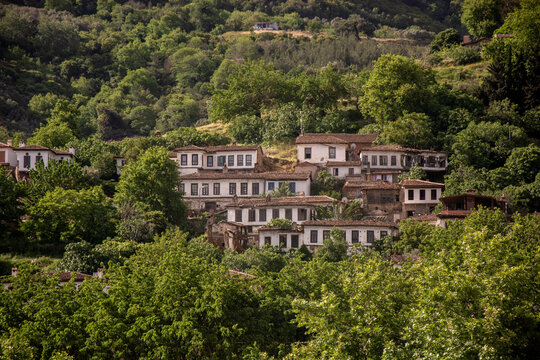 Traditional Ottoman Houses on a Hillside village, Sirince, Izmir, Anatolia, Turkey
