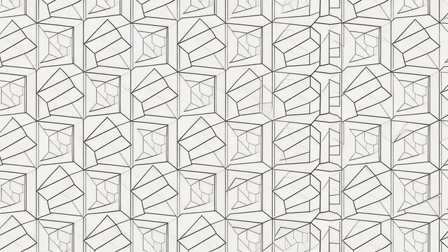 Geometric pattern with interlocking shapes