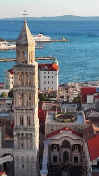 Peristyle of Diocletian Palace Split Croatia