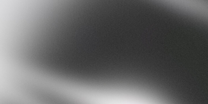 Monochromatic abstract background with grainy texture and soft flowing grayscale gradients