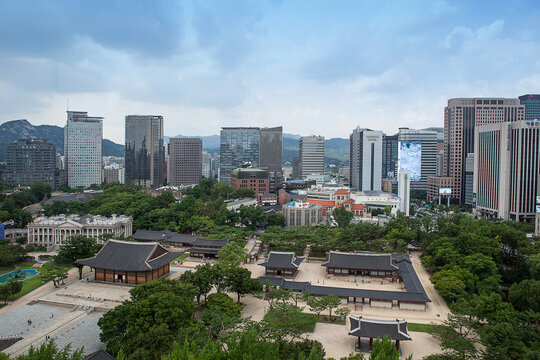 덕수궁, 한국, 서울, 중구, 정동, 도시, 과거와 현재, 궁궐, 겨운궁, 조선 시대의 궁궐, 여행, 풍경, 추억, 나들이