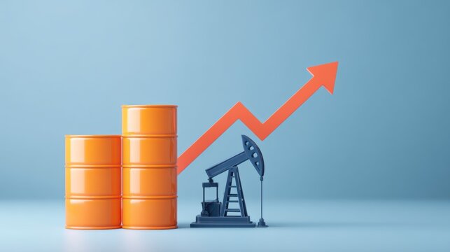 Increasing Oil Production with a Steady Rise in Barrels and Growth Indicator