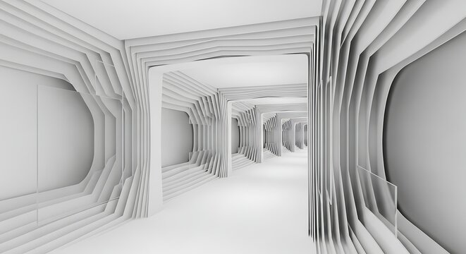 3d maze puzzle with multiple paths and dead ends
