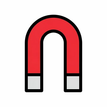 A traditional horseshoe shaped science tool designed for attracting metallic materials and exploring physical forces in various educational environments or professional laboratory settings