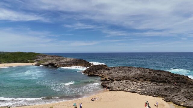 Mar Chiquita Beach Natural Cove in Manati Puerto Rico