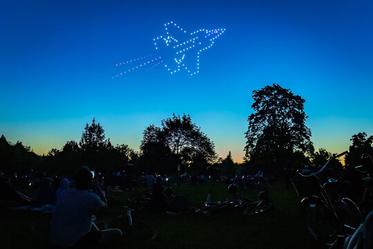 Patriotic Drone Show Boise 250th Independence Day