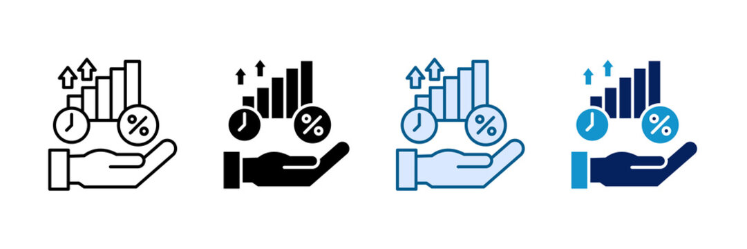 Yield Icon Set Multiple Style Collection
