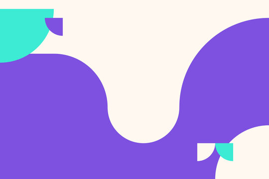 Elegant abstract geometric background with cream and purple organic shapes inspired by contemporary sports branding, modern minimal vector design for presentations, branding and creative layouts