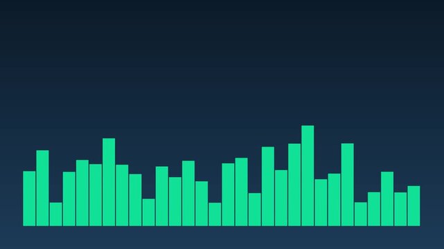 Digital data growth forecast 2027: animated bar chart showing future market trends and financial statistics analysis animation 4k