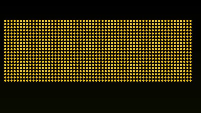 Digital led dot matrix display showing greater than 2028 text animation for future planning and business forecasting concepts 4k