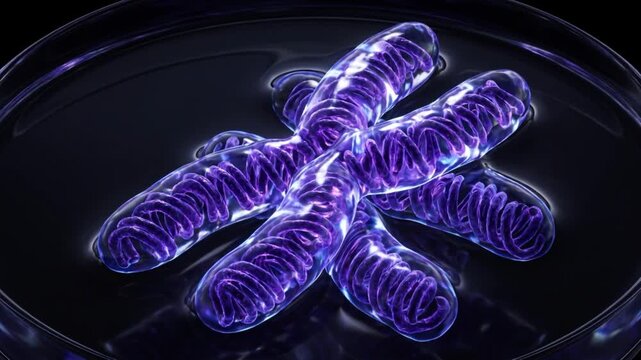 クロマチン線維からX型染色体への凝縮過程を描く高精細マクロCG映像