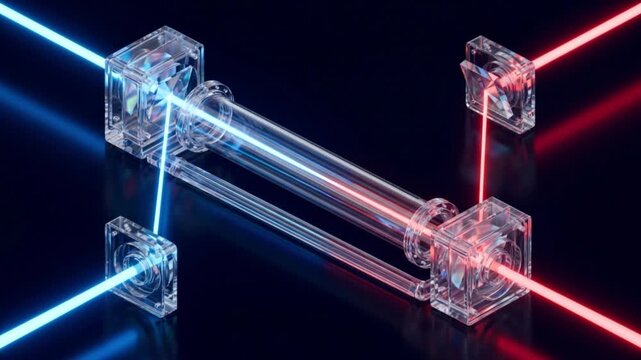 暗黒空間におけるアスペの量子もつれ実験と偏光検出の高精細CG映像