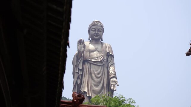 Lingshan Buddha Statue during a birght day
