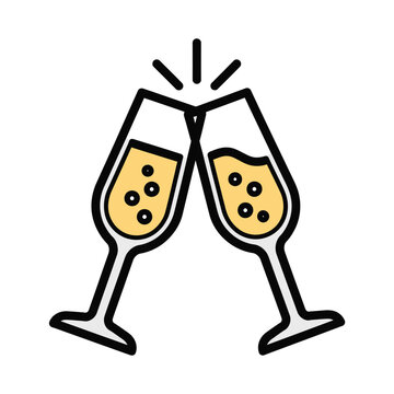 Champagne Toast Celebration Cheers Bubbles