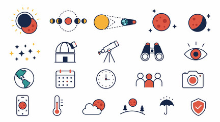 Flat Design Icons for Science and Technology Concepts. © Gakih