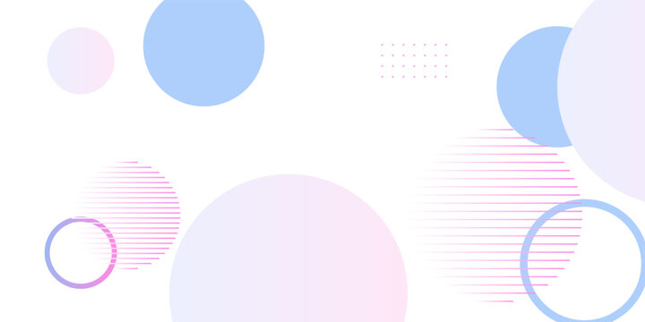 Abstract pastel geometric background with soft blue and pink gradient circles for modern presentation banner.