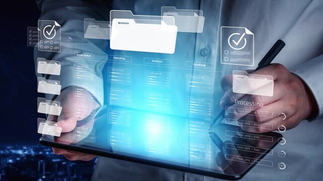 Project management system showing workflow stages, task progress, and review status. Task progress tracks completion, task progress improves workflow, and task progress ensures visibility. Marrow