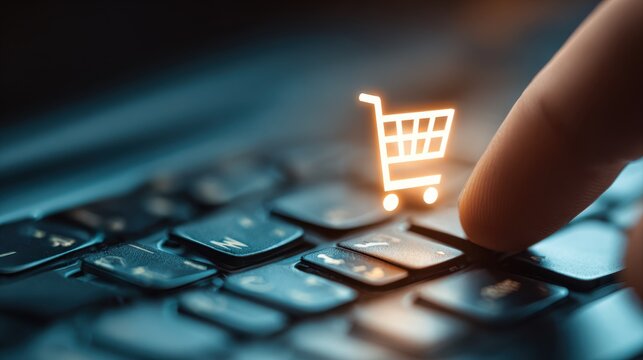 e-commerce add to cart online shopping business technology internet concept