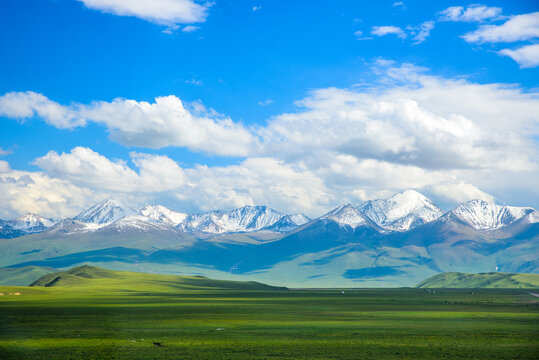 Natural Scenery of Hejing County, Xinjiang, China