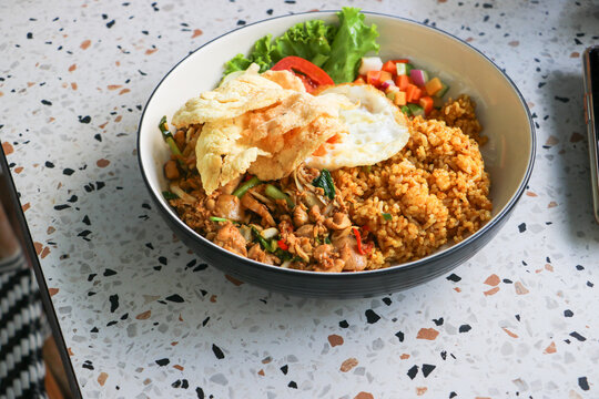 A flavorful plate of classic Nasi Goreng showcasing rich culinary heritage of Indonesia