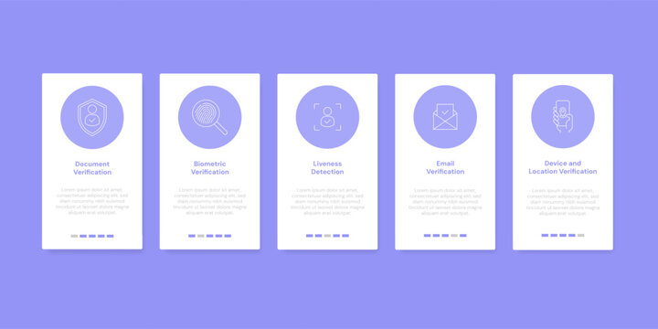 Digital onboarding process overview interface for security application