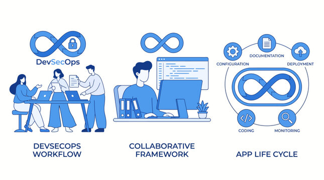 DevSecOps Workflow: Collaborative App Life Cycle Visualizing Secure Software Development and Continuous Delivery