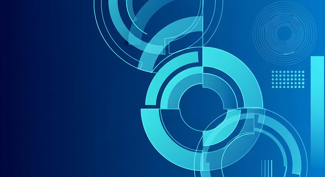 Abstract technology background with glowing circular hud elements and digital data overlays technology background abstract futuristic interface communication connection information innovation