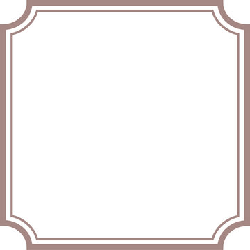 raditional Chinese Square Frame with Corner Ornaments