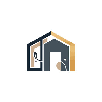 Abstract Elephant House Logo
