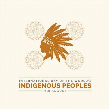 International day of the world indigenous peoples august 9 graphic with indigenous international heritage