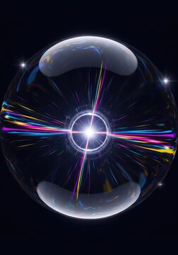 Abstract dark sphere collapsing into a point, illustrating ultimate theoretical density and singularity concept, physics, compression, visualization