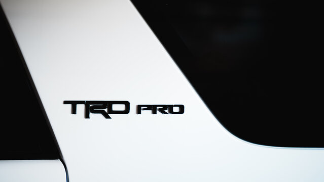 Toyota TRD Pro Off Road Emblem white