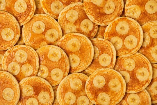 Banana Pancake Background. Pancake Background.