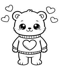 Fototapeta premium bear, cartoon, animal, teddy, baby, illustration, toy, vector, love, character, cute, heart, funny, teddy bear, art, fun, panda, brown, child, drawing, design, dog, mammal, icon, animals