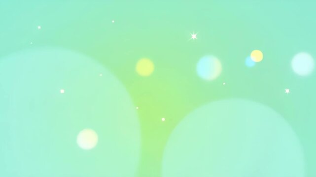 Abstract green bokeh background with soft glowing light, pastel gradient, gentle circle glow and blur for calm airy design copy space SEO friendly display