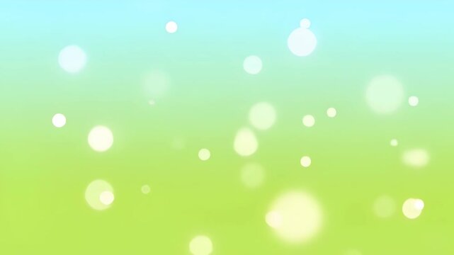 Abstract green bokeh background with soft light, smooth gradient, blurred circle glow, pastel leaf color, calm nature design for SEO friendly spring abstract visuals